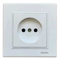قیمت و خرید پریز برق ایران الکتریک مدل برلیان - کرمی شاپ