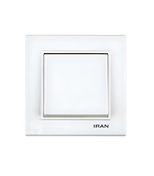 کلید تک پل ایران الکتریک مدل برلیان